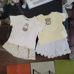プティマイン　4点セット　ミッフィー　Tシャツ　ショートパンツ　スカート 80