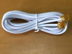 ホワイト モジュラーケーブル　３ｍ（イエロー)