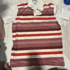 ゴルフ用ストライプポロシャツ4点セット