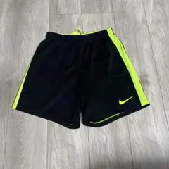 NIKE キッズ ハーフパンツ ブラック×ライムグリーン L サッカー
