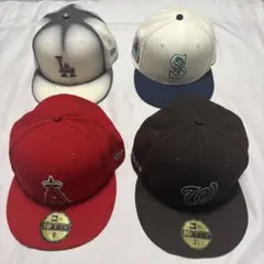 ニューエラ 59fifty 4個セット バラ売り不可 7 3/8 - メルカリ