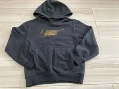 NIKE キッズ　フード付きトレーナー　黒　Sサイズ