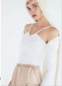 SeaRoomlynn 2way multiショルダーRIBカットソー