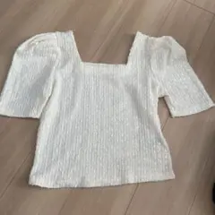 SHEIN（Dazy）スクエアネック パフスリーブ T