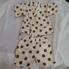 tete a tete 甚平 サイズ90 水玉模様