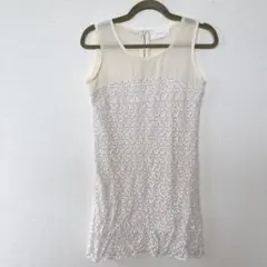 JILL by JILLSTUART レース ノースリーブ ワンピース ベージュ