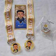 3JSB KINGDOM ELLY　ストラップ　千社札 ピンバッジ