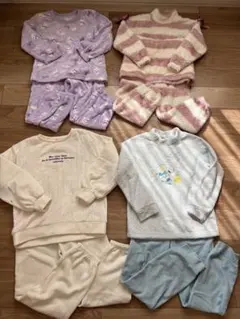 フリースパジャマ★4点セット★モコモコ★防寒★150cm★ユニクロ★バースディ