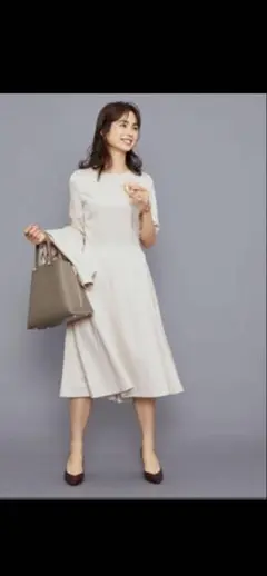 ROPE’ ボディシェルツイル　ワンピース　ネイビー　38