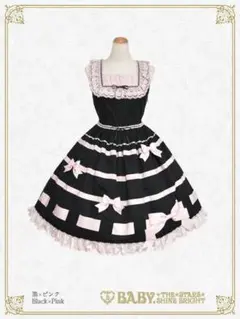 Fallin' Ribbon JSK　黒ピンク