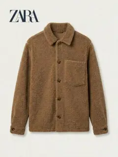 ZARA ボアジャケット ブラウン