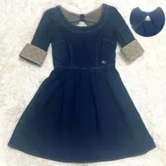 バーバリーブルーレーベル　ワンピース　デニムワンピース　36 S