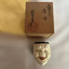 色絵翁香合 清閑寺窯 杉田祥平作 寿老人 陶器 共箱 茶道具 香道具 香合 色絵翁香合 清閑寺窯 杉田祥平作 寿老人 陶器 共箱 茶道具 香道具 香合
