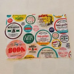 ハギレ　レトロ　アメリカンビンテージ風　ワッペン　生地