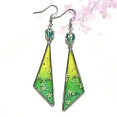 お花柄ピアス イヤリング