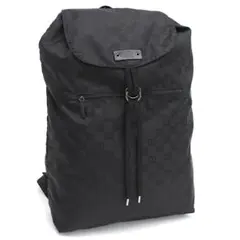 グッチ リュック バックパック GGナイロン ブラック シルバー金具 GUCCI