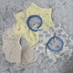 スタイ よだれかけ 3枚セット 星型 花型