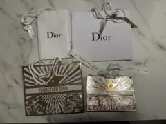 Dior クリスマスデザイン ショップ袋+ギフトボックス　ショッパー2点