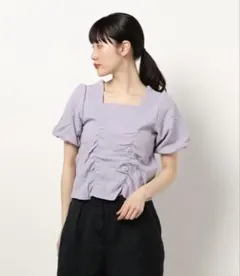 MAISON DE THERESE 5分袖パフスリーブTシャツ　L