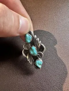 old Indian Jewelry 925 プリミティブ タイガーアイ リング - メルカリ