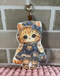 猫パネルダイカットマスコットチャームポーチ-2 - メルカリ