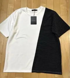 新品　INED HOMME 切替えデザイン　半袖カットソー　Tシャツ　Lのサムネイル