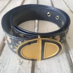 Christian Dior CDロゴ トロッター柄ベルト ネイビー 70のサムネイル