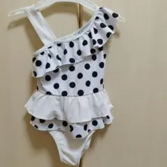 ブランシェス水玉ワンピース水着120cm