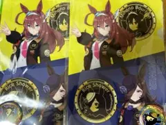ウマ娘 BOSS クリアファイル 缶バッジセット ライスシャワー2点セット