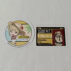 ①トガヒミコ アニカフェコースター、プレートカード ヒロアカ