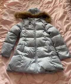 GU ダウンコート ライトブルー Girls 150cm