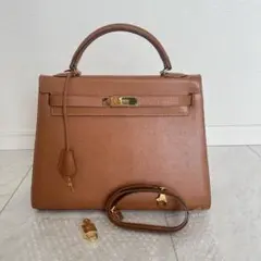 美品✨ハイクラス ハンドバッグ ブラウン 南京錠 カデナ ゴールド ショルダー