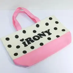 未使用 IRONY　ピンク　トートバッグのサムネイル