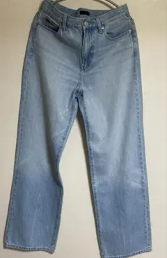 ユニクロ　ワイド　デニム　ライトブルー