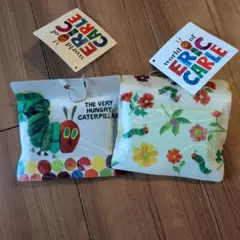 新品　はらぺこあおむし　エコバッグ　ネイビー　グリーン