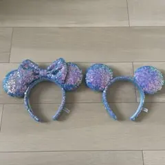 ミッキー・ミニー風スパンコールカチューシャ