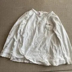 zara ホワイト 長袖カットソー 104サイズ　3歳4歳