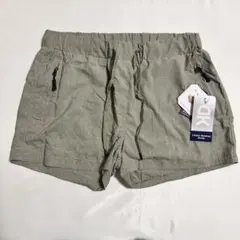 レディース　ショートパンツ　サイズM カーキ　裏地あり　インナーパンツ付