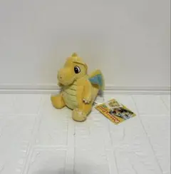 タグ付き】ポケモンキャンバス カイリュー　ぬいぐるみ ドラゴンタイプ