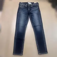 新品タグ付きRodeo Crowns スキニーデニム ダークブルー　25