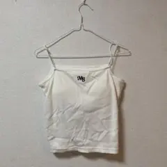 ems excite キャミソール 刺繍カップ付きキャミ ホワイト 白