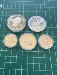 外国銀貨　アメリカ銀貨　一括 アメリカ 2022年 記念貨入銀他通常貨10種プルーフセット