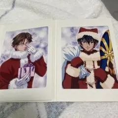 テニスの王子様スペシャルブロマイドPart3クリスマスバ手塚、越前まとめ売り