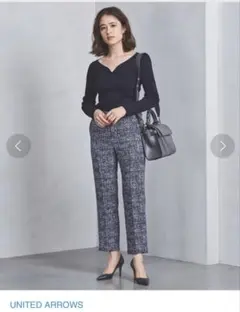 UNITED ARROWS UBCB ツイードプリントパンツ