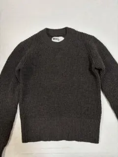MHL. 24AW ウール ポロニット Ⅱ グレージュ マーガレットハウエル