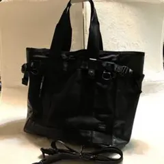 ポーター　ヒート　トートバッグ　POTER ブラック　マグライト　キーリング