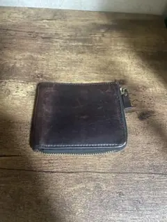 beams 二つ折り財布　革