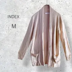 index 토퍼 니트 가디건 버튼리스 벨트 루프 세탁 가능