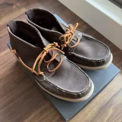 ⭐︎美品/着用1回⭐︎UGG チャッカブーツ レザー ダークブラウンのサムネイル