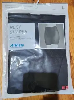 エアリズムボディシェイパーノンラインショーツ(スムース)四分丈 ブラック L